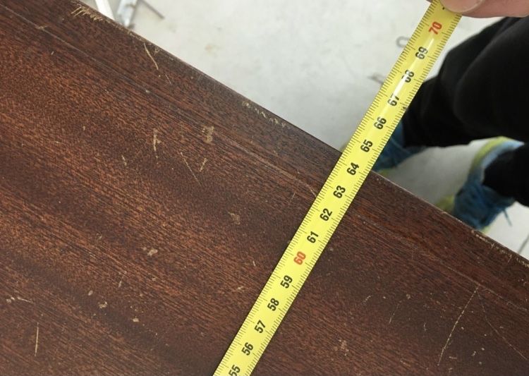 Secretária madeira natural maciça - para restauro