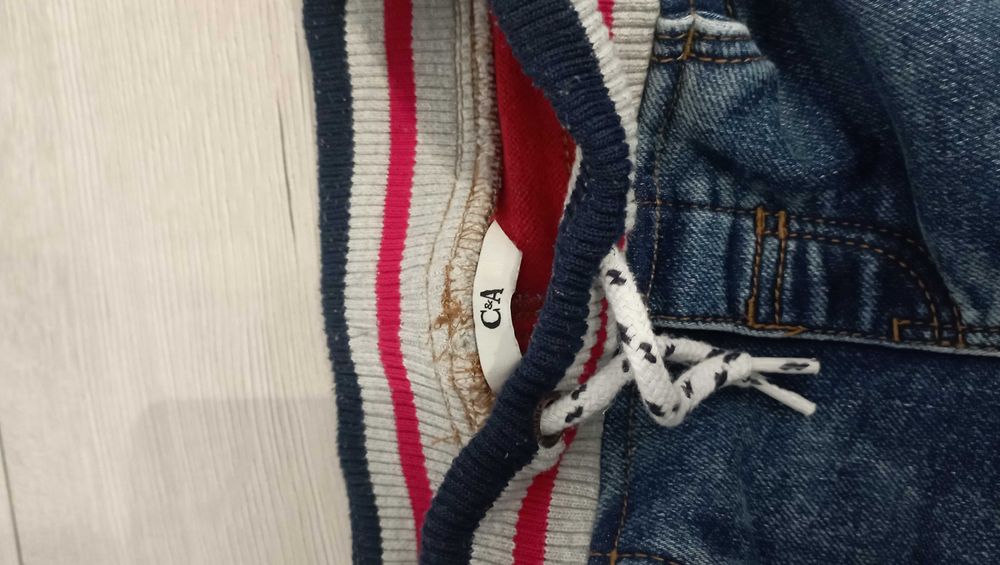 Jeansy chlopięce, firma C&A, w idealnym stanie, rozm. 116, ocieplane