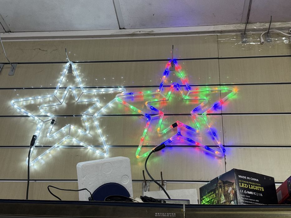 Luzes de natal em figuras