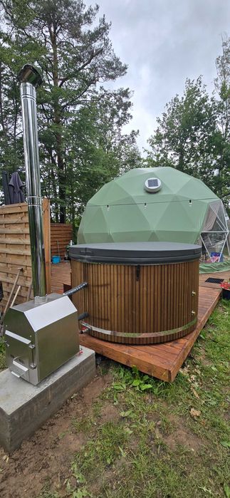 Balia ogrodowa gorąca beczka jacuzzi hydromasaż aeromasaż grzałka 3KW