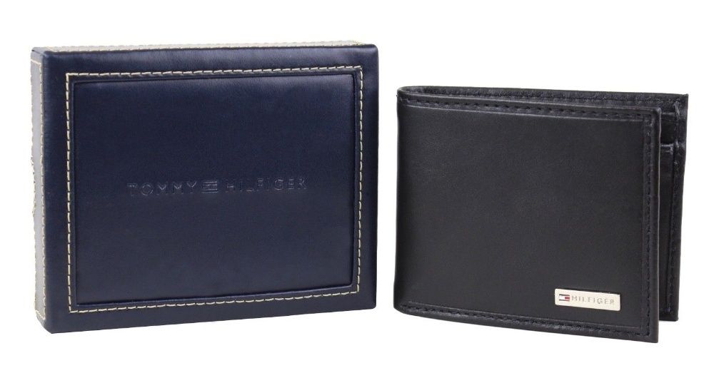 Кошелек TOMMY HILFIGER с отделением для мелочи. с RFID-защитой. Оригин