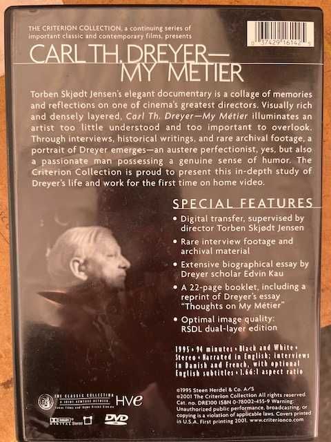 My Metier de Carl Theodor Dreyer