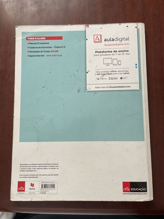 MAT 11 - matemática A 11° ano - manuais vol. 1-3