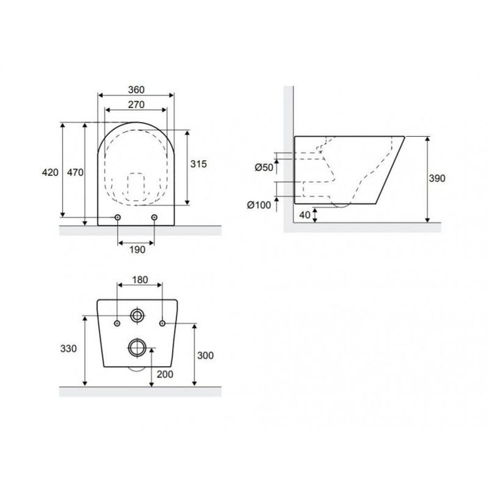 IO Miska WC senja joker excellent  bez kołnierza deska wolnopadająca k