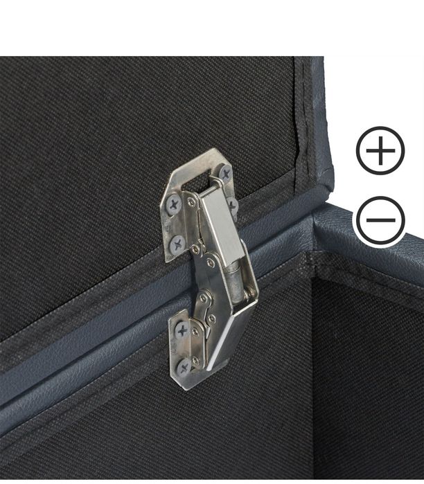 Stołek,pufa z miejscem do przechowywania , ciemnoszary