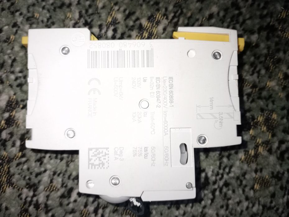 Автомат Schneider Electric GB2CD08 3А, TeSys GB2