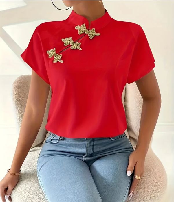 Czerwona bluzka roz.3 XL
