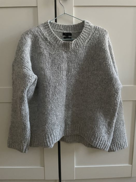 Светр Massimo Dutti світло-сірий, XS, 35% альпака
