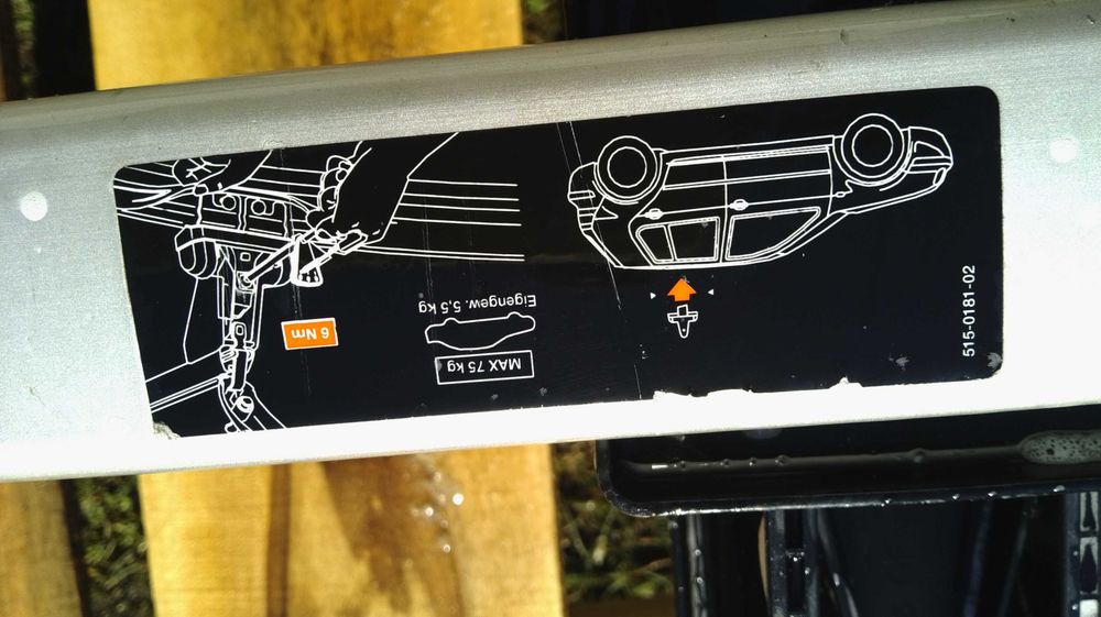 Bagażnik dachowy oryginalny VW Golf 4.