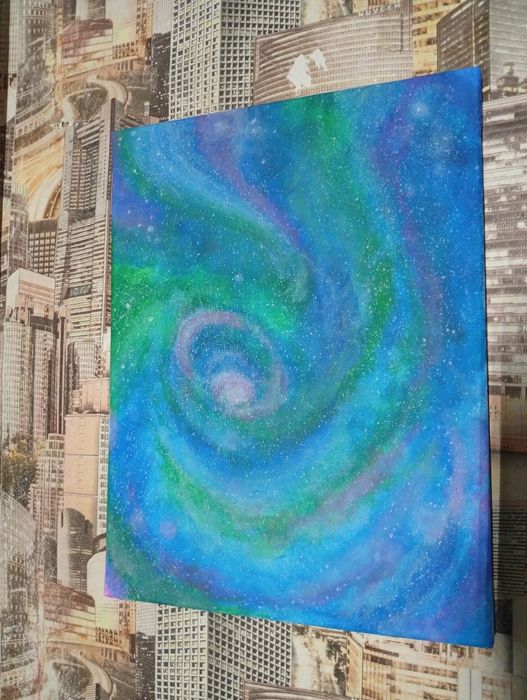 Картина 40/60 акрил, холст читайте описание!