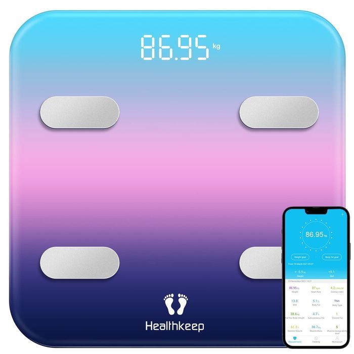 HEALTHKEEPinteligentna waga łaznienkowa  analityczna  BLUETOOTH  180KG