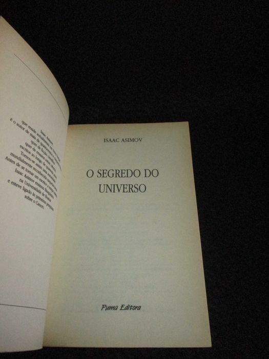 Livro O Segredo do Universo Isaac Asimov