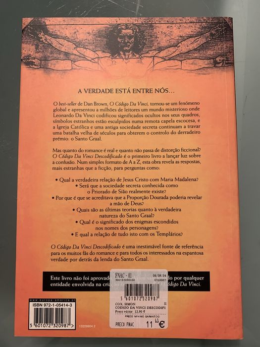 Pack 2 Livros 1-“Um Estranho no meu Jardim “2-O Codigo da Vinci Descod