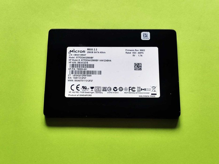 SSD 256GB Micron m600