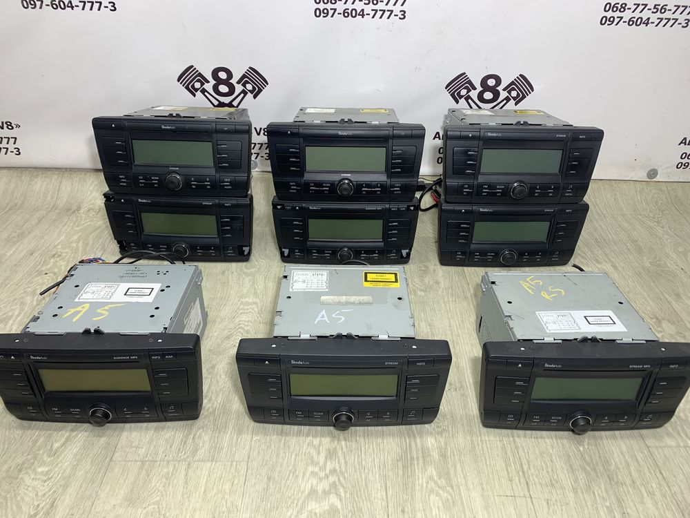 Магнітола радіо CD Skoda Oktavia A5 Шкода А5: 500 грн. - Магнітоли ...