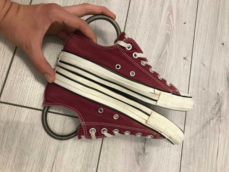 Buty Converse All Star bordowe niskie rozm. 37,5