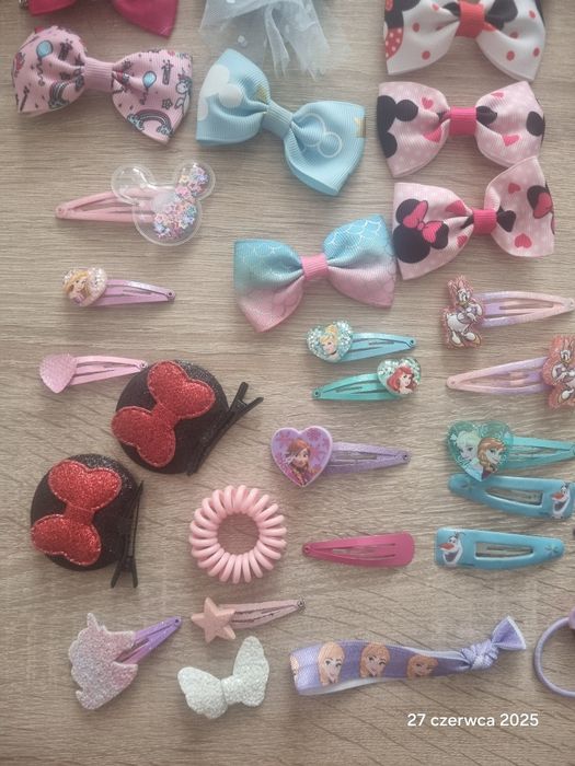 Komplet akcesorii do wlosow kraina lodu, myszka minnie