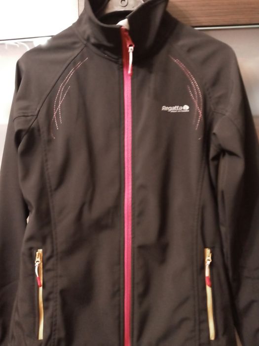 Bluza damska czarna fiolet 38 Regatta sportowa