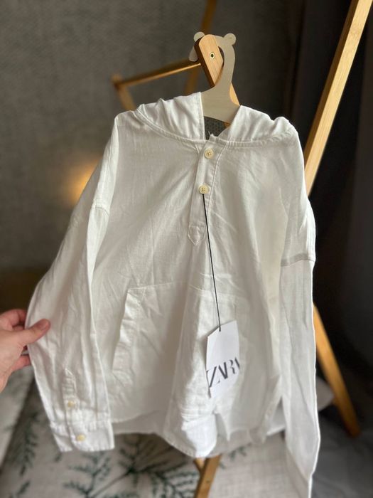 Лляна нова сорочка Zara 116см