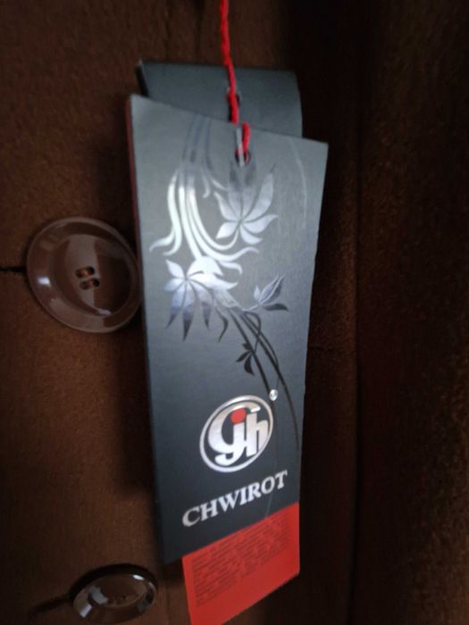 Płaszcz polskiej firmy Chvirot brązowy 40