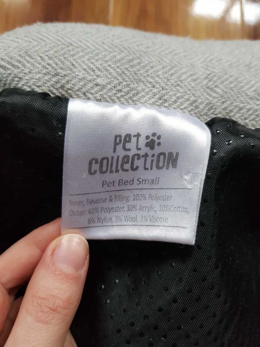 Szare legowisko dla psa Pet Collection dla kota zwierzaka poduszka
