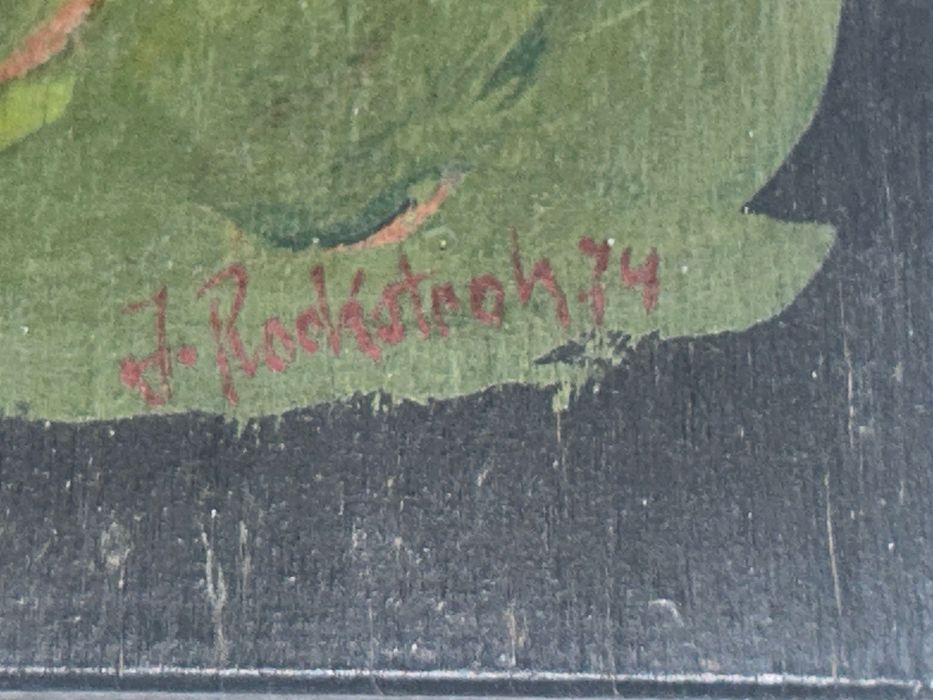 Stary obraz olej na płótnie M.