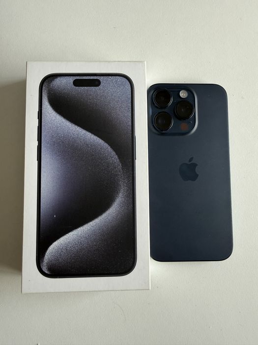 Iphone 15 pro azul titânio