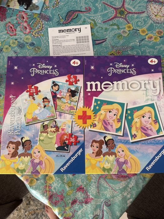 Puzzle mais jogo da memoria das princesas Disney