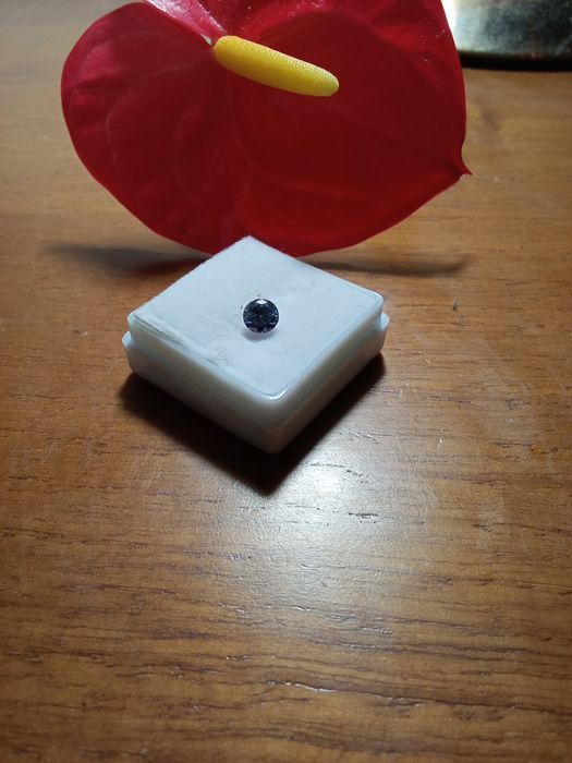 Diamante CVD Azul. 0,40 Quilates 4,50 mm Claridade VVVS  Certificado