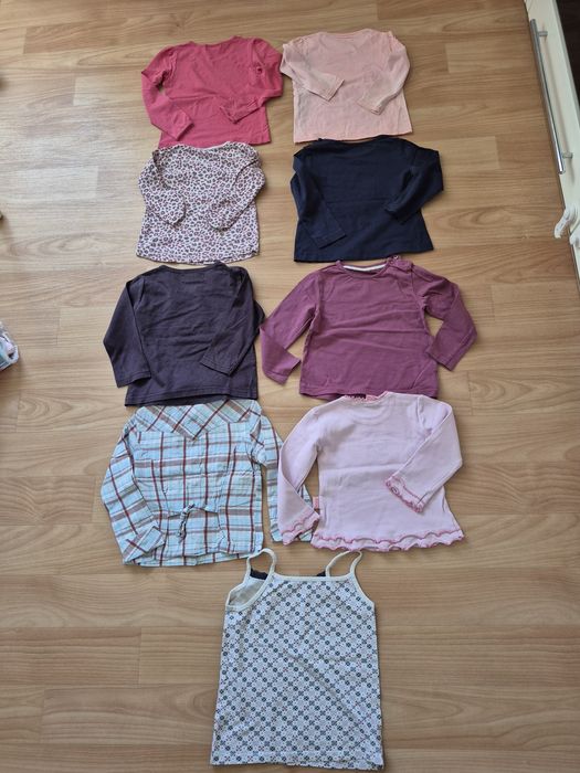 9 koszulek rozmiar 86, polecam