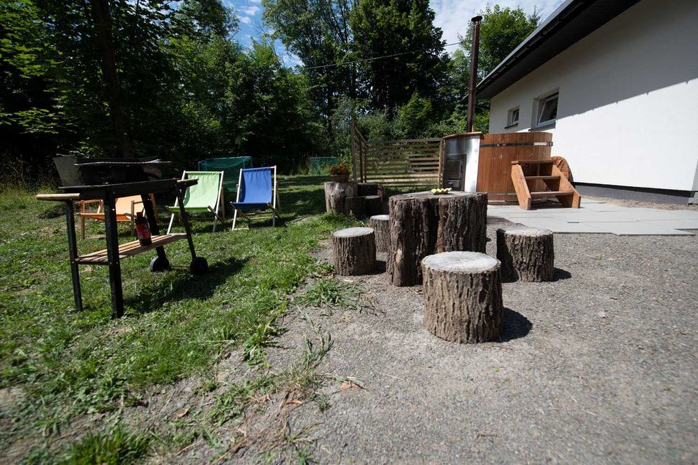 Dom całoroczny 8os Harbutowice zagrodamlynski.pl ferie luty BALIA