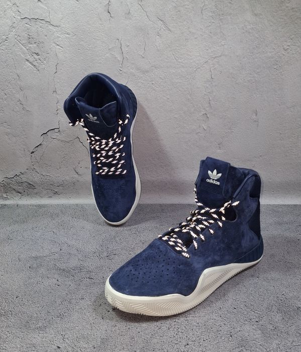 Кроссовки Adidas Tubular Instinct спортивные ботинки замшевые Hoops