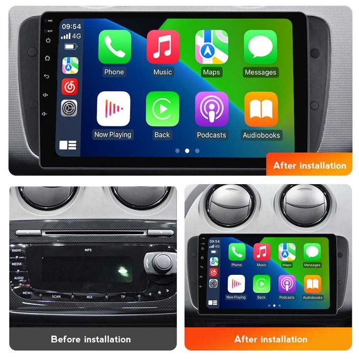 Штатна магнітола Seat Ibiza 2009-2013 9" android 10 GPS навігація