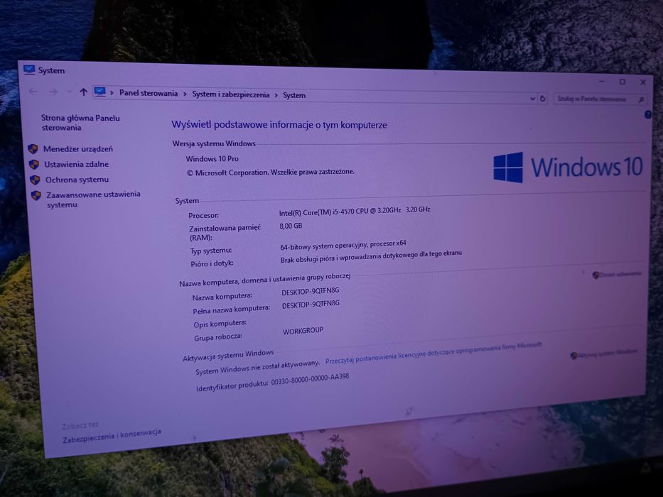 Komputer i5 4570, GTX 960 STRIX, 8 GB, SSD, HDD, OCZ 700W,