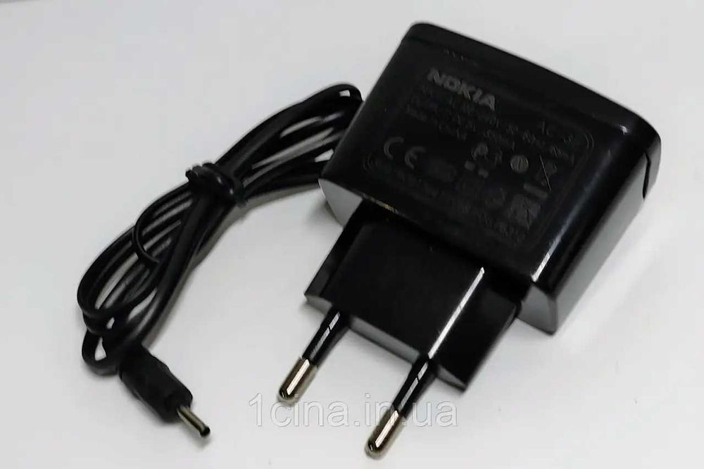 Зарядний пристрій для кнопочних телефонів Nokia, модель AC-3E/AC-3