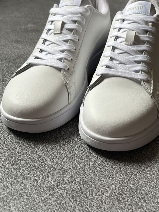 Чоловічі білі шкіряні кеди кросівки Puma оригінал розмір 44