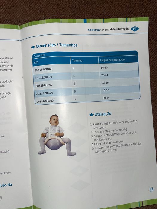 Aparelho ortopédico displasia congénita da anca