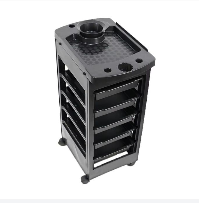 Перукарський візок столик тумба з чашею для фарби на коліщатках