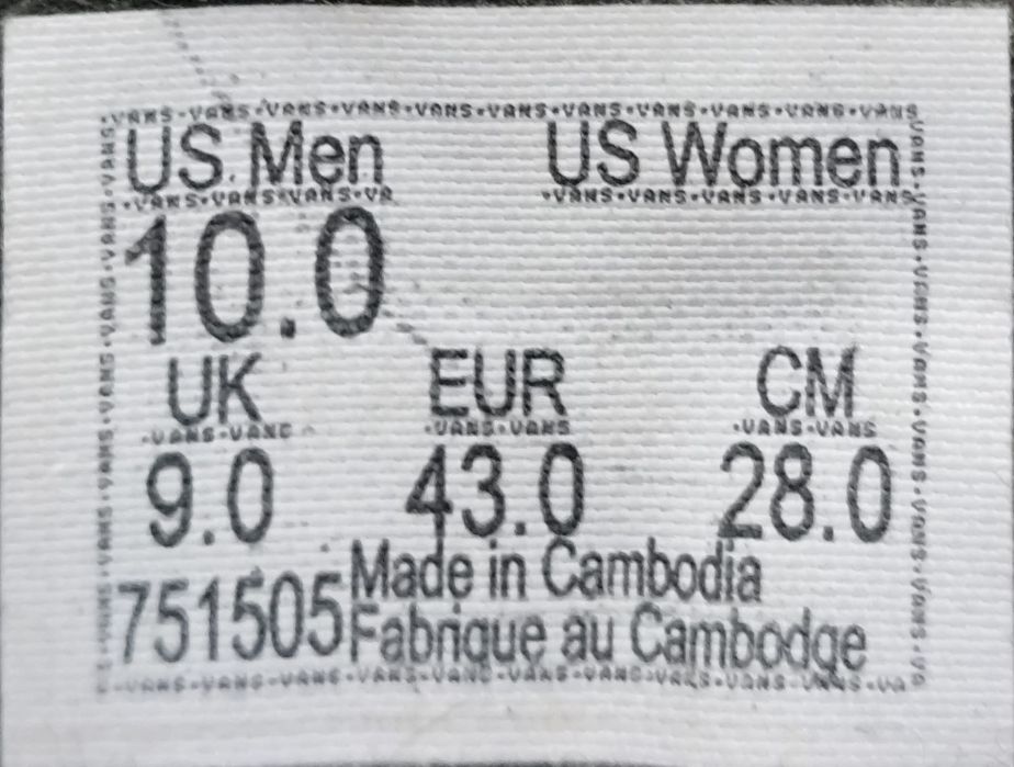 Кеди Vans Old Skool Black White - 43 розмір. Оригінал