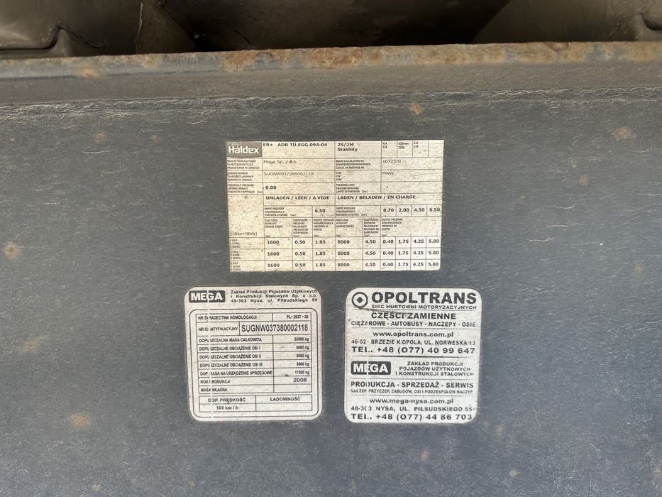 напівпричіп (полуприцеп) зерновоз MEGA MNW самоскид 42 куба