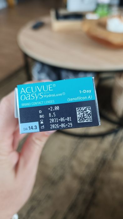 Soczewki kontaktowe 1-Day Acuvue Oasys -2.0D