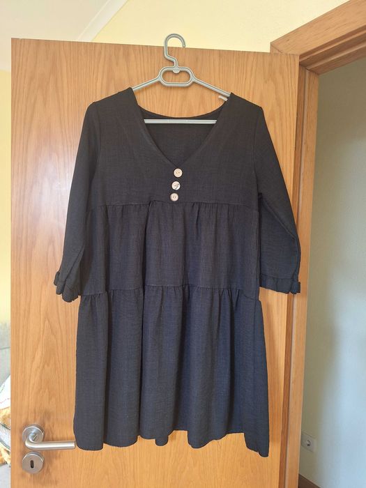 Vestido preto largo