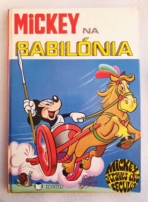 Álbum BD ~ "Mickey na Babilónia" ~ Edinter ~ Capa Dura ~ 1984