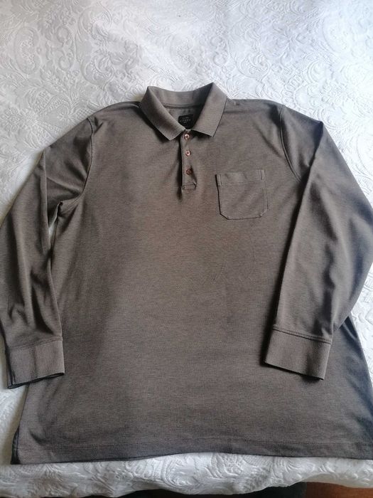 Brązowe męskie polo Kitaro XL