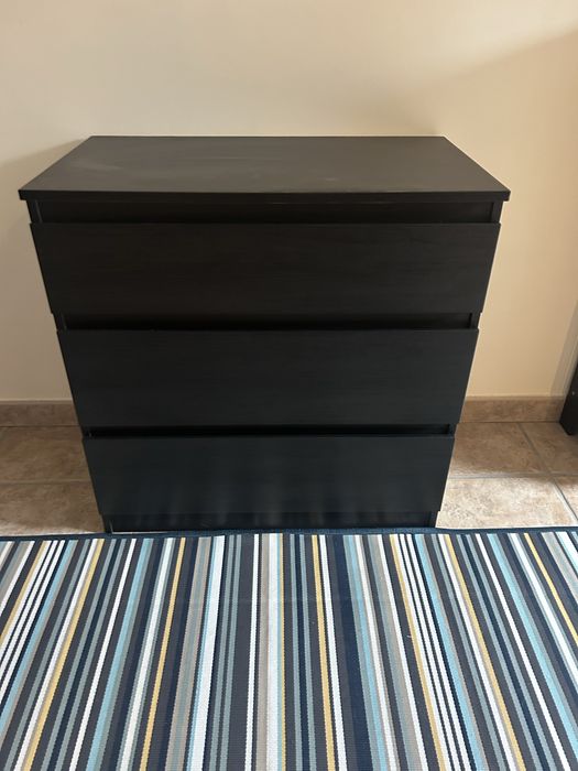 Cómoda MALM 3 gavetas PRET CAST