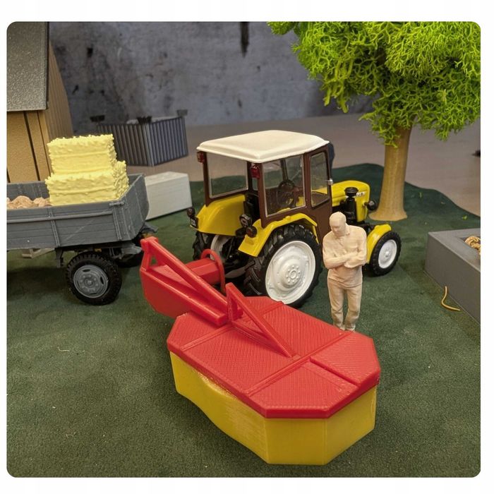 Model kosiarki rotacyjnej 1:43 - Akcesorium do traktorów i dioram