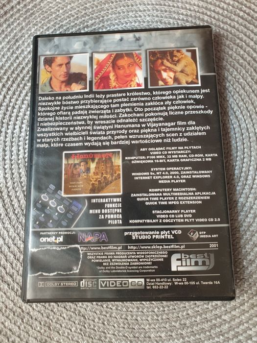 Hanuman polski film z 1993 roku VCD Video CD