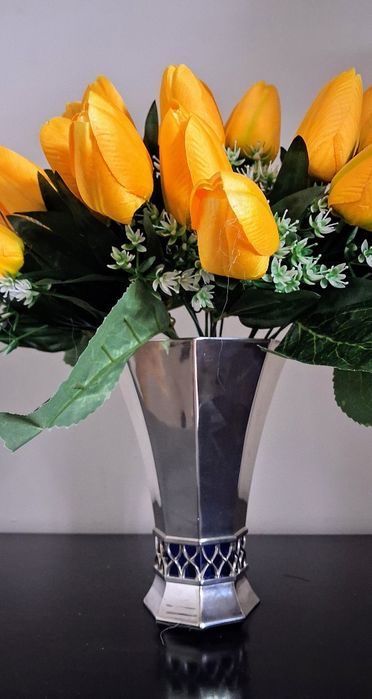 Posrebrzany Wazon  Deco Vera Lucino