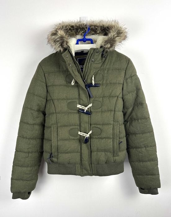Kurtka zimowa SUPERDRY JAPAN z futerkiem London khaki r. L
