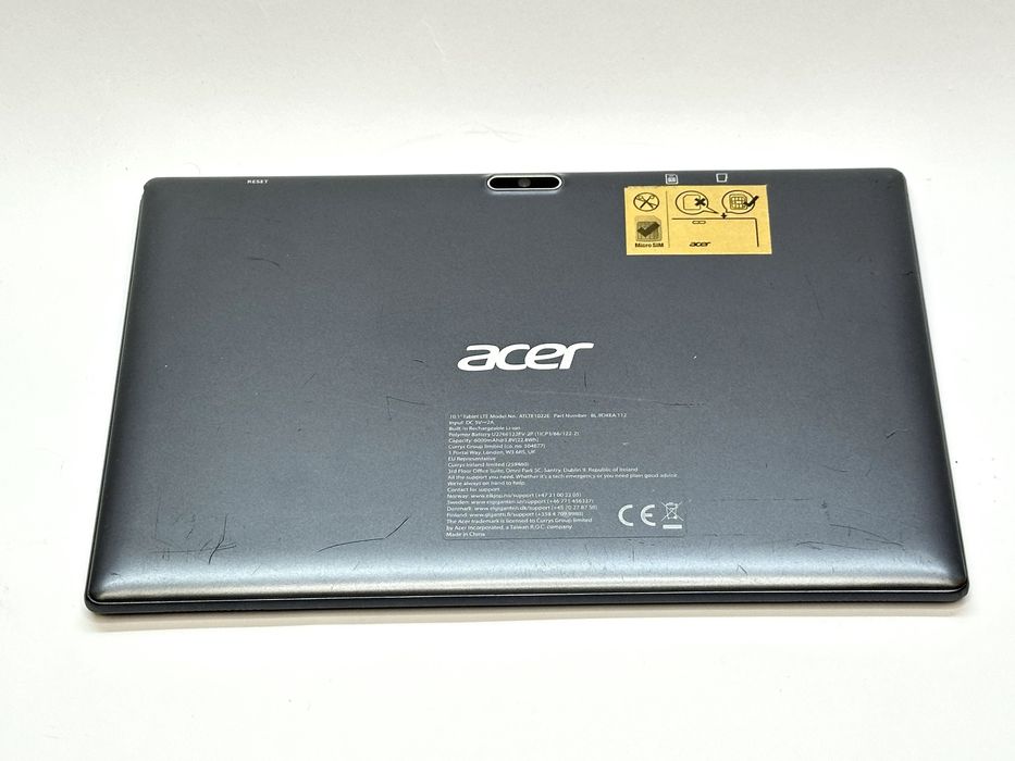 zadbany tablet acer atlte1022e  10 '' 3gb ram /32gb pamięci/złącze sim